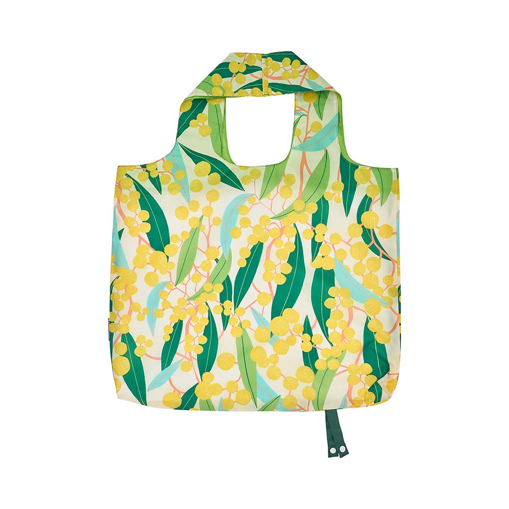 Floral patterned bag on a white background
