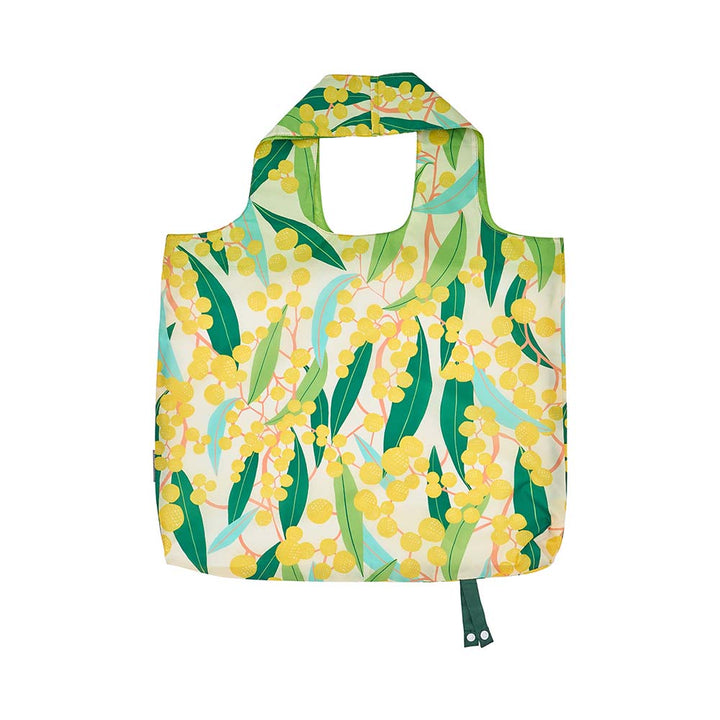Floral patterned bag on a white background