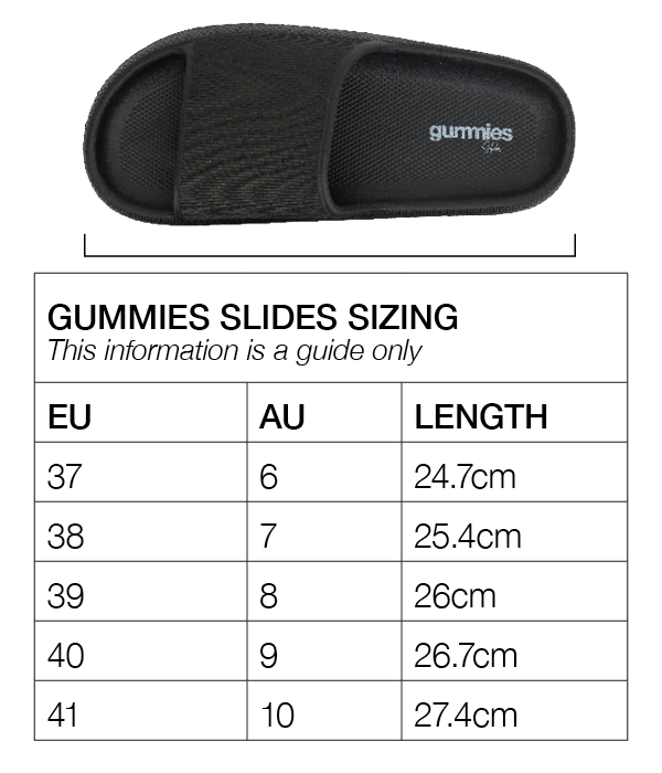 Sizing chart