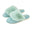 Mist Green closed toe fluffy cosy luxe slippers
