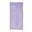 Purple towel with a brand tag on a white background