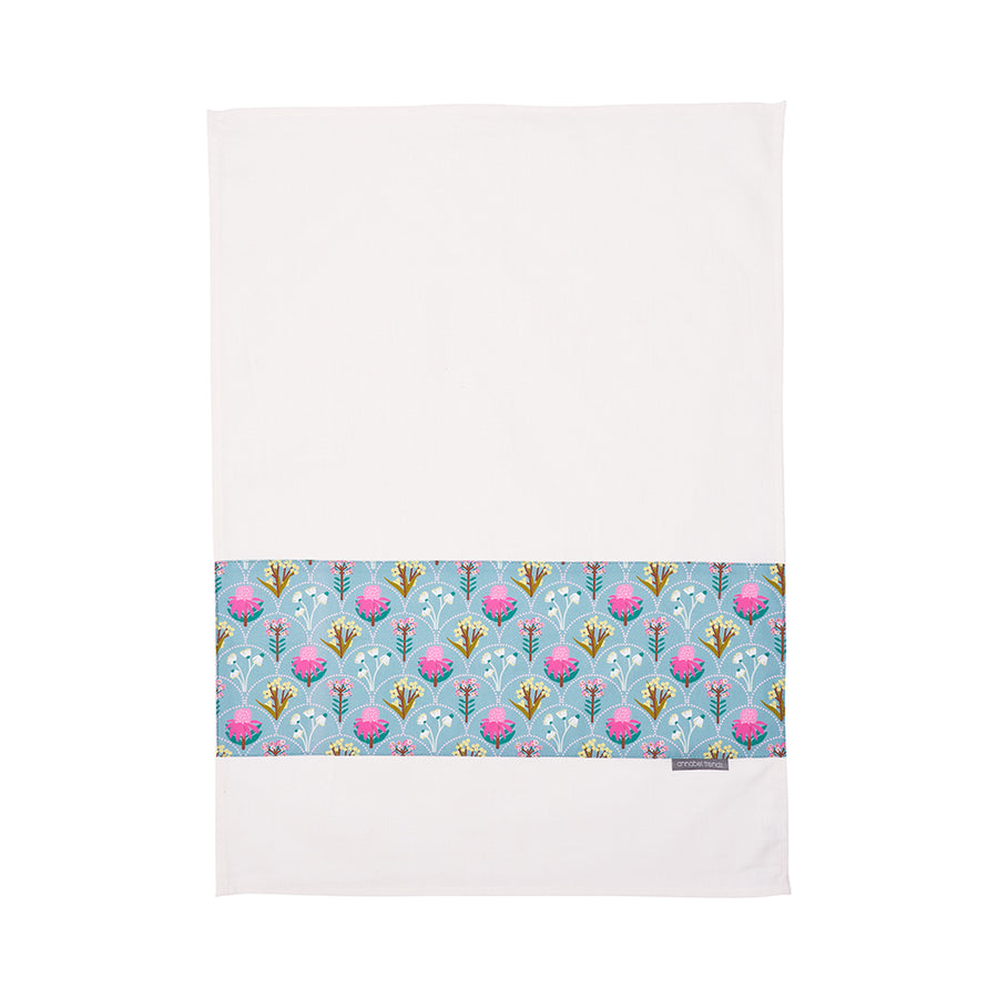 Annabel Trends Cotton Tea Towel in Wildflower