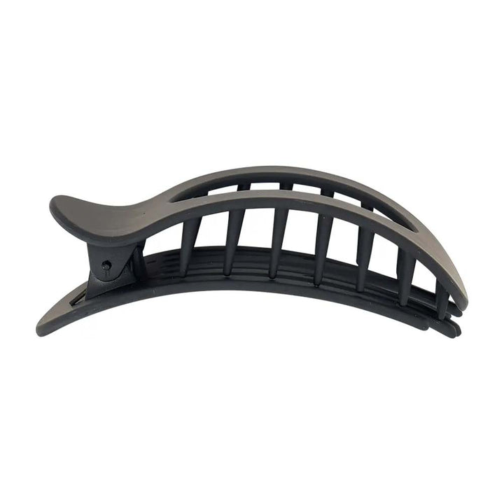 Black hair clip on a white background