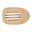 Beige hair claw on a white background