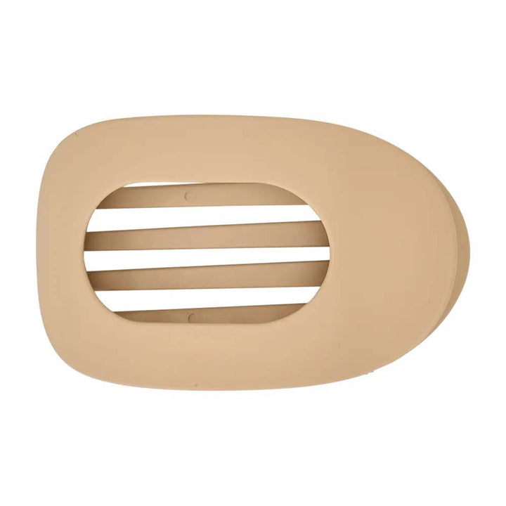 Beige hair claw on a white background