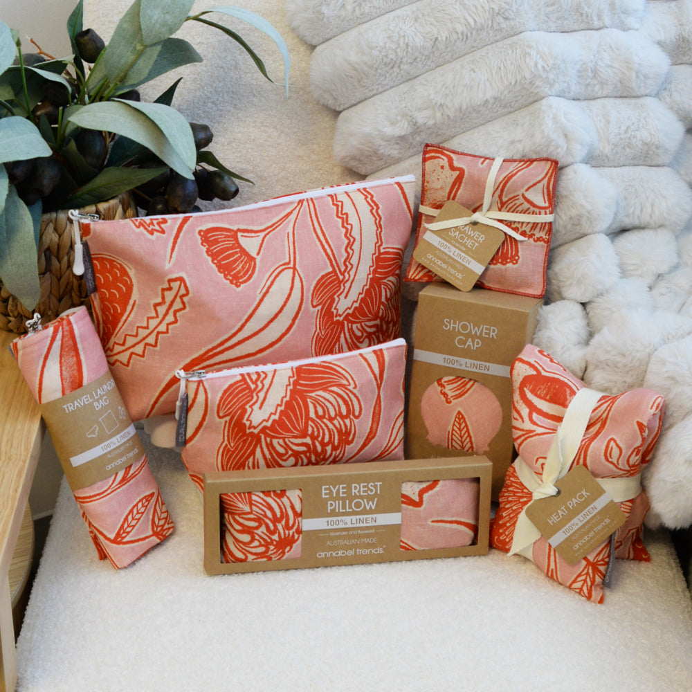 Cosmetic Bag - Linen - Small - Trailing Natives