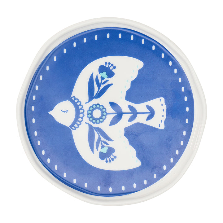 trinket dish celestial dreams blue bird design