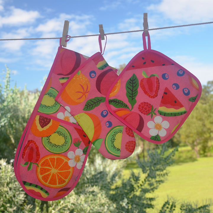 Tropicana - Oven Mitts- Pot holder - double oven mitt