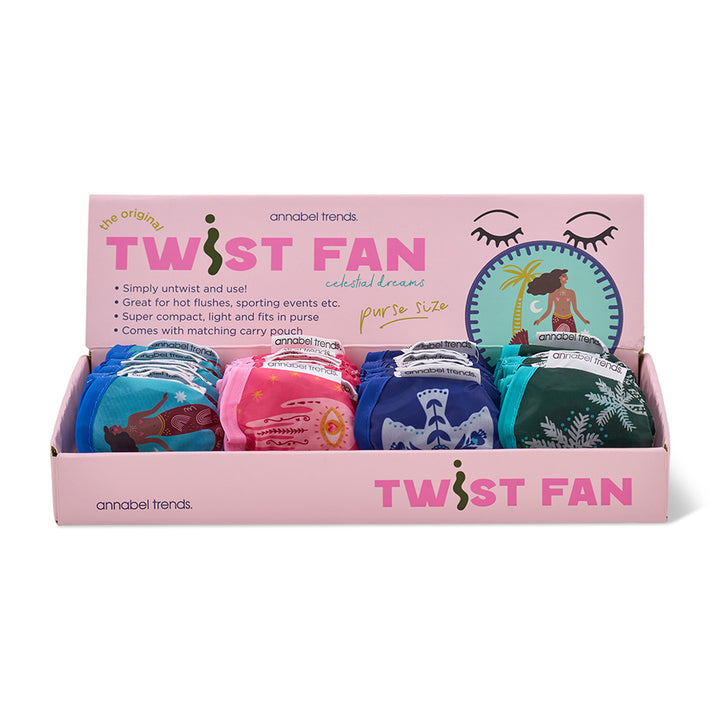 Annable Trends original Twist Fan counter pack in celestial dreams design