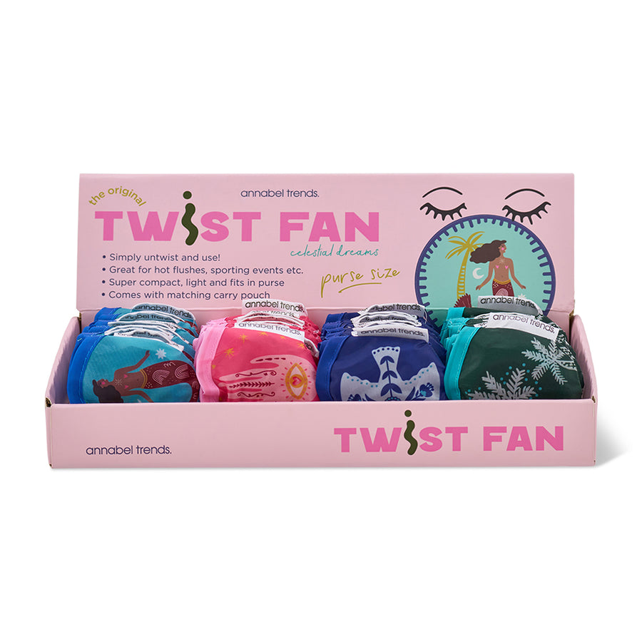 Annable Trends original Twist Fan counter pack in celestial dreams design