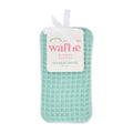 Green waffle-textured drawer sachet with 'annabel trends' label on a white background