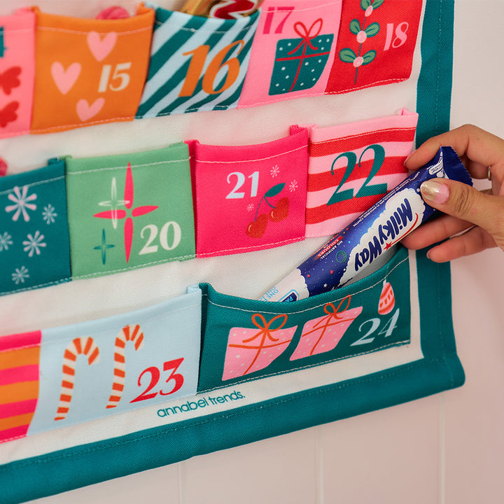Annabel Trends Fabric Christmas Advent Calendars for your kids 