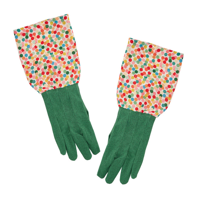 Long Sleeve Garden Gloves - Linen - Confetti
