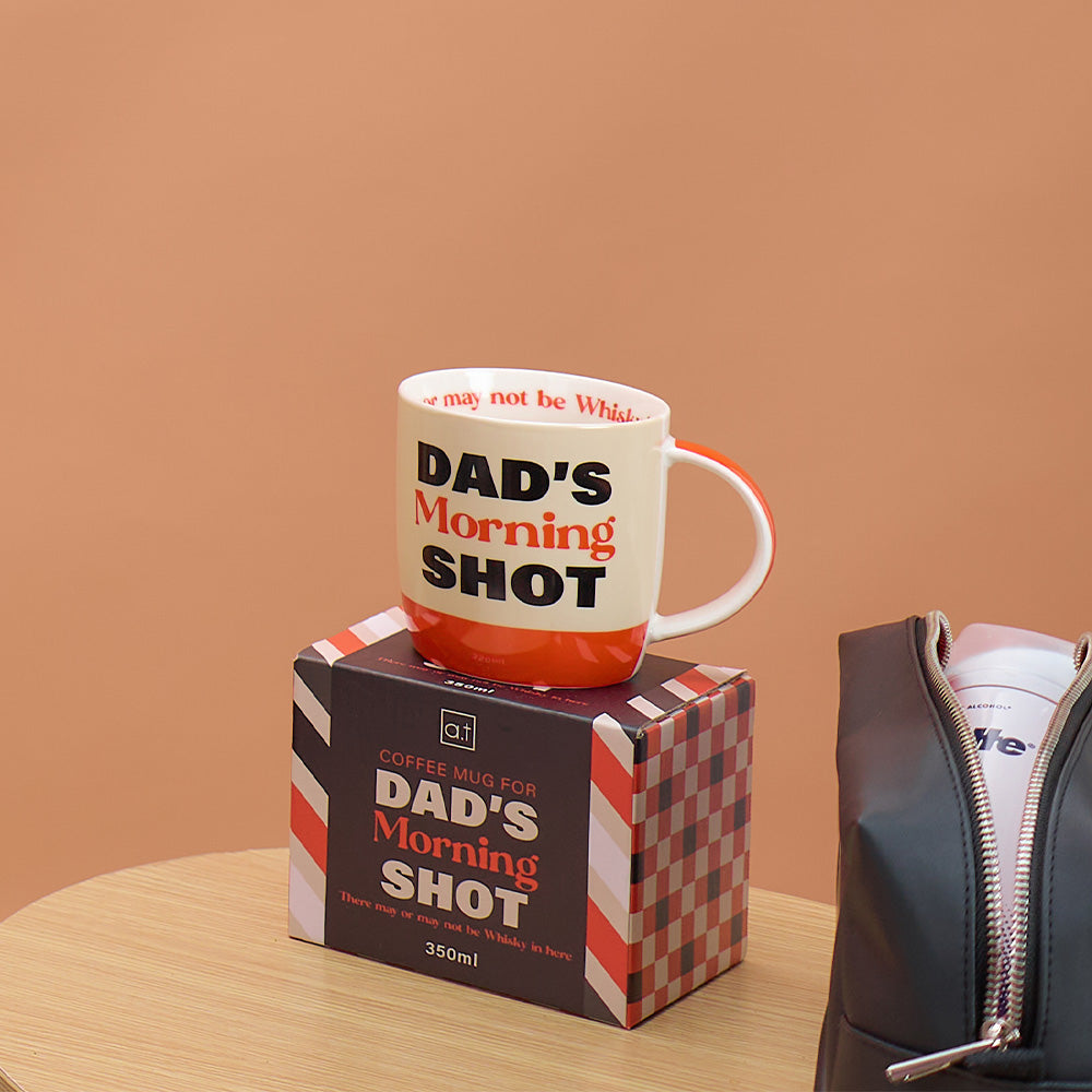 Annabel Trends AT Mens Boxed Coffee Mug - Dads Morning Shot