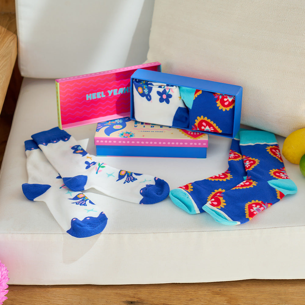 Annabel Trends Fiesta boxed socks