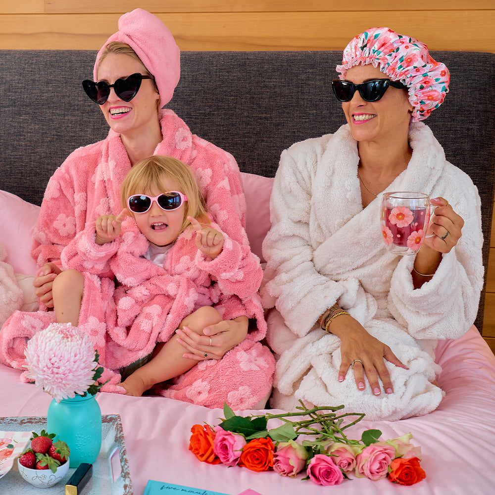 Bath Robe - Cosy Luxe - Embossed Flower