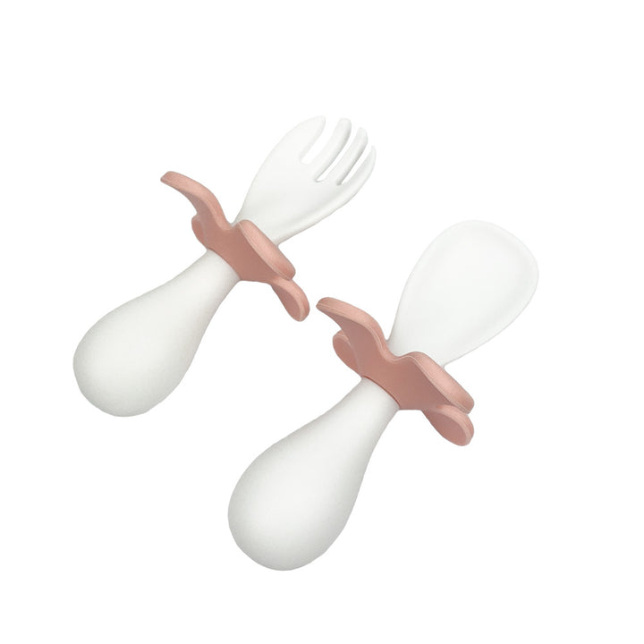 annabel trends flower fork and spoon set white
