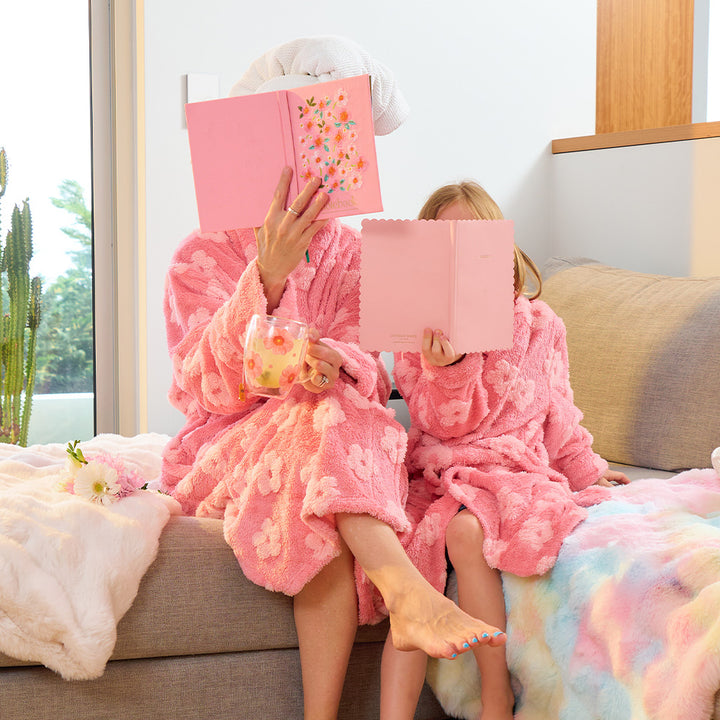 Bath Robe - Cosy Luxe - Embossed Flower