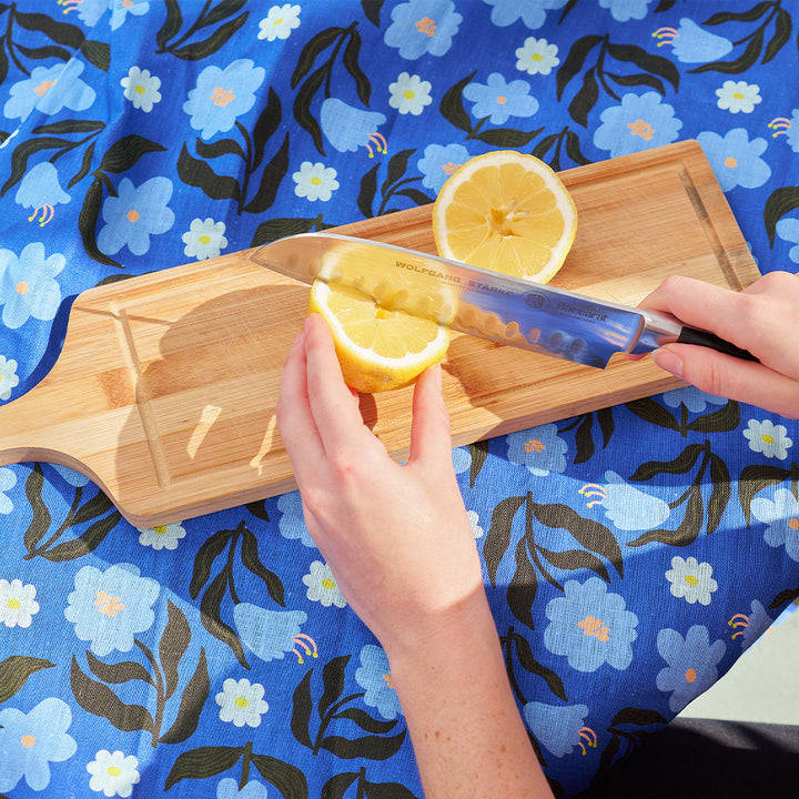 Tablecloth - Linen - Nocturnal Blooms - Large 138cm x 300cm