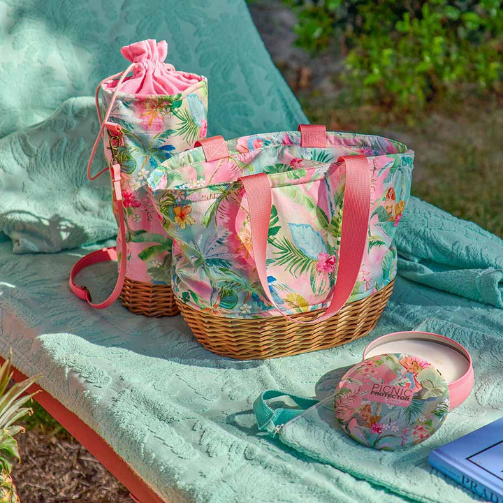 Picnic Bottle Bag - Wicker