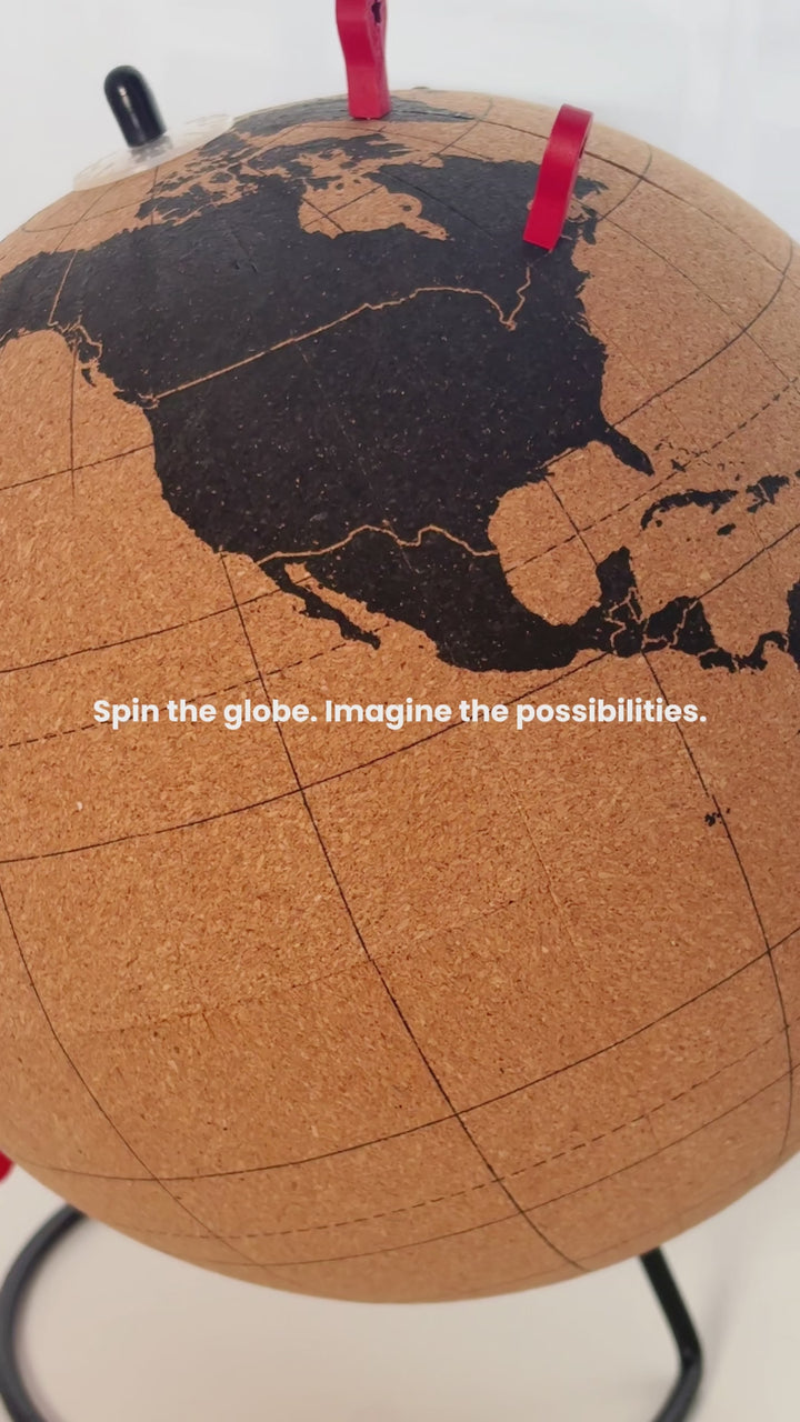World Globe - Cork 20cm