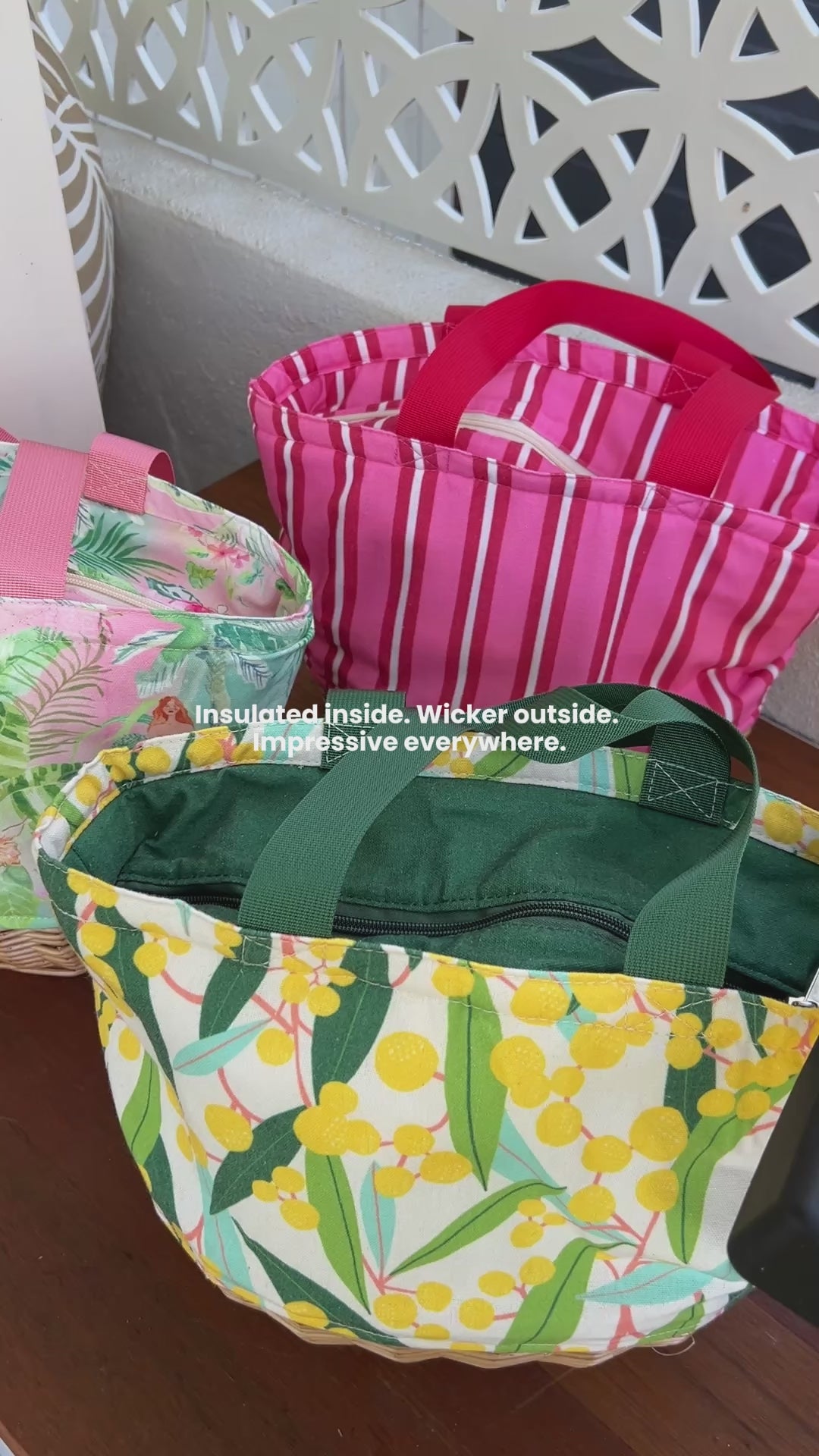 Picnic Lunch Bag - Wicker