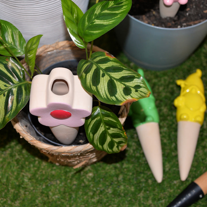 Annabel Trends Sprout Plant Waterers - flower and gnome