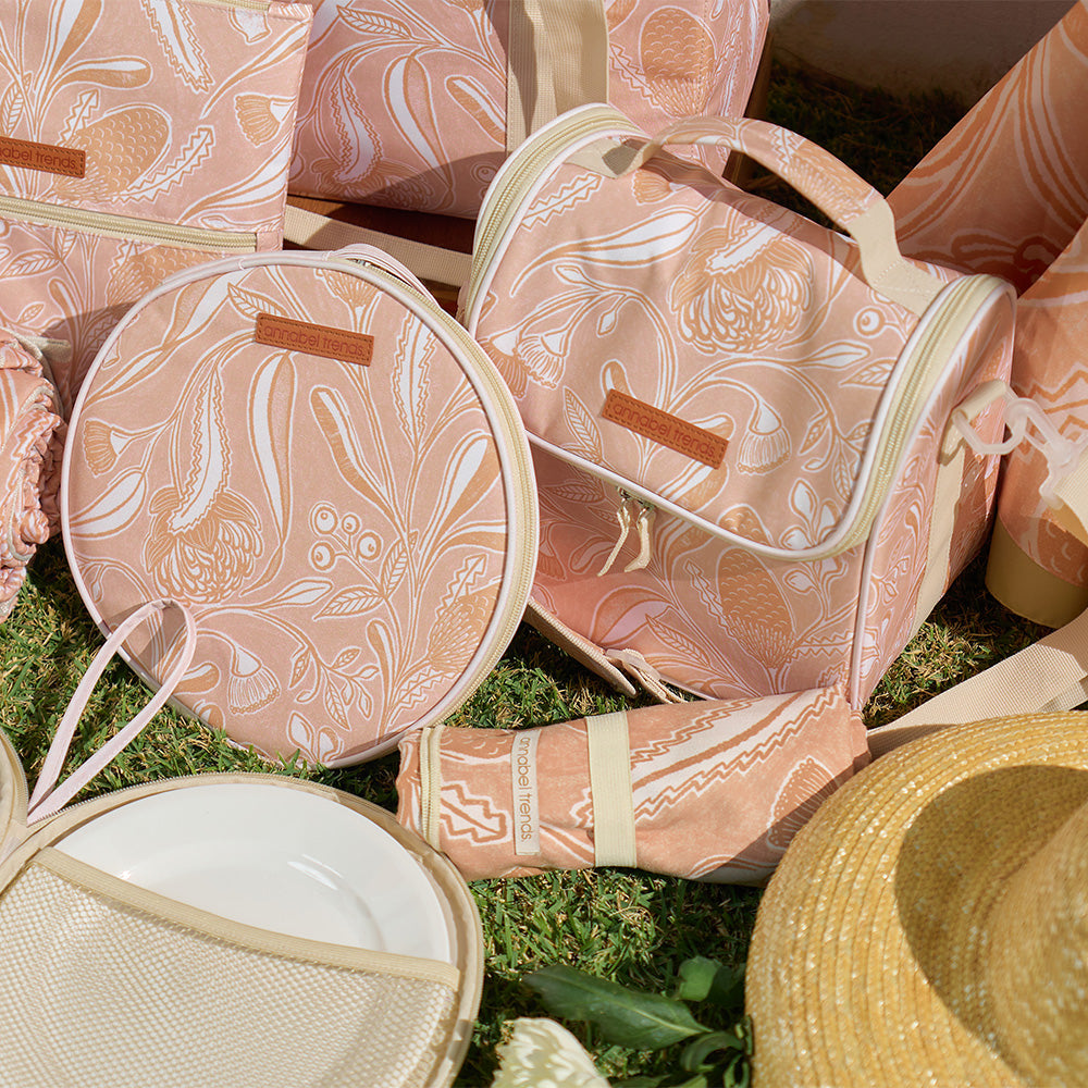 Annabel Trends Trailing Natives Picnic cutlery set, lunch bag