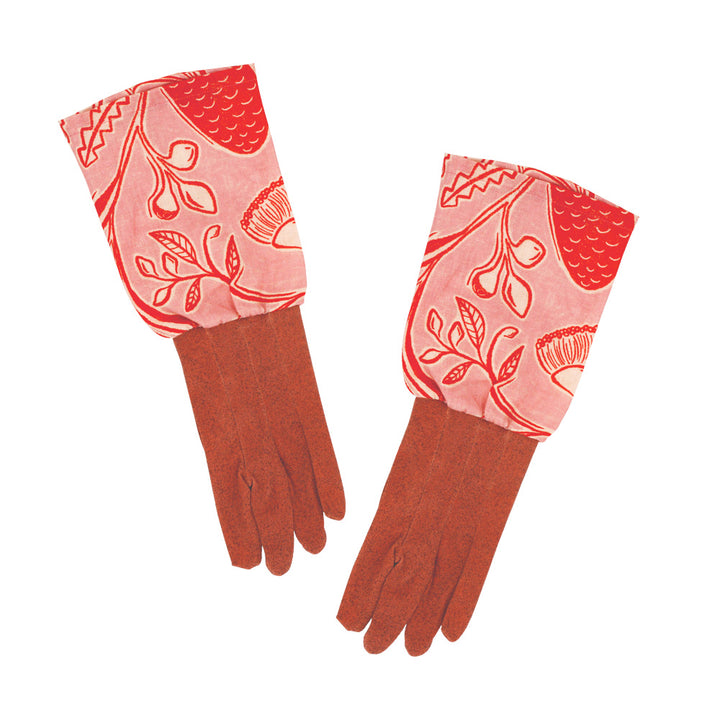 Long Sleeve Garden Gloves - Linen - Trailing Natives