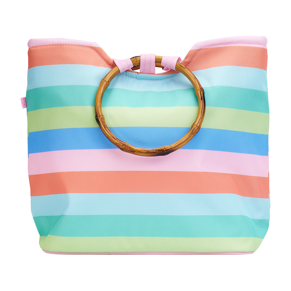 Insulated Tote - bright stripe