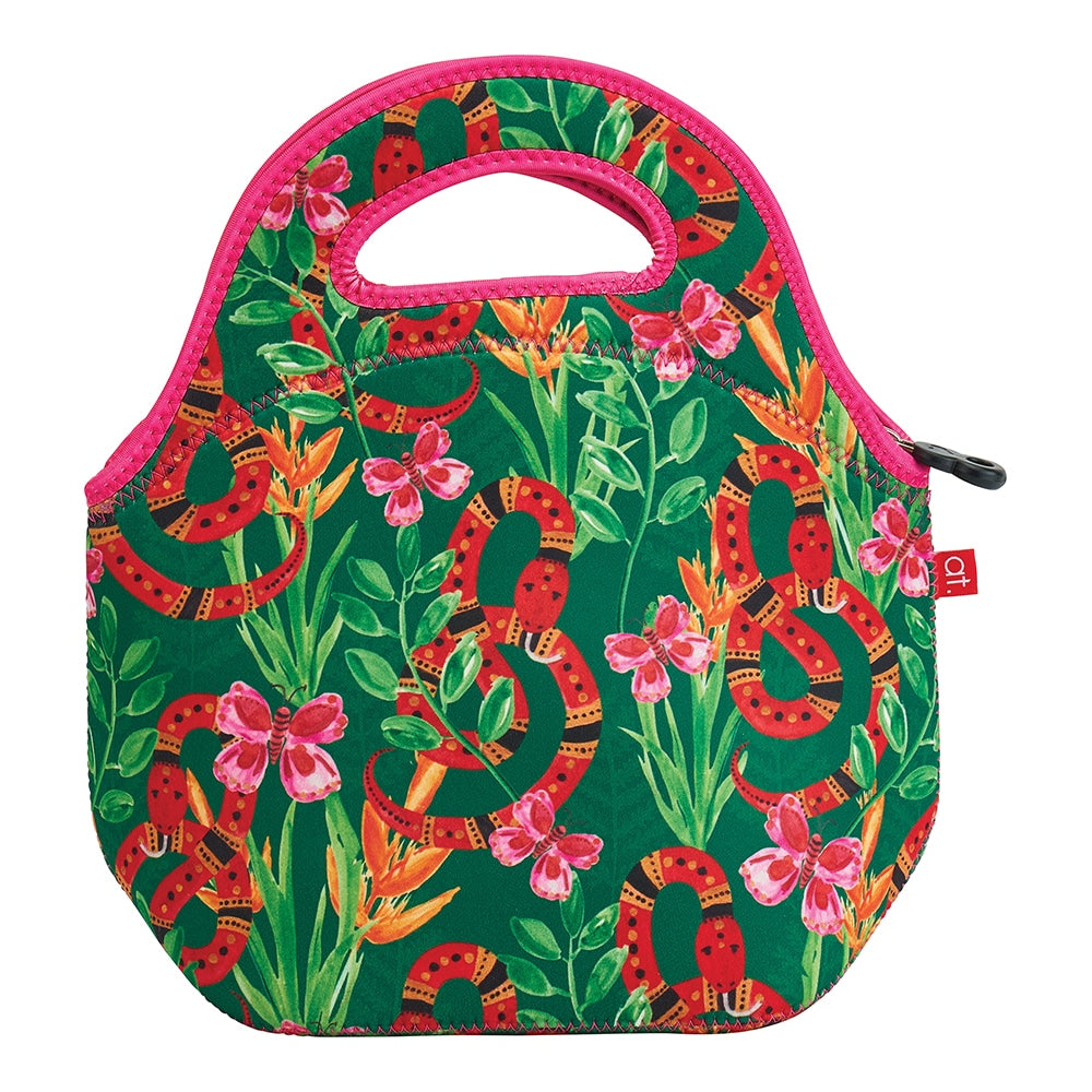 Lunch Bag - Neoprene - Jungle Snake