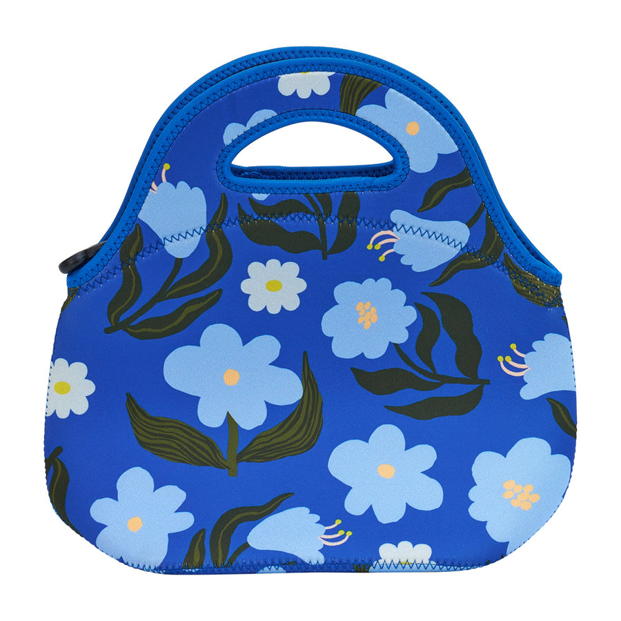 Neoprene lunch bag nocturnal blooms