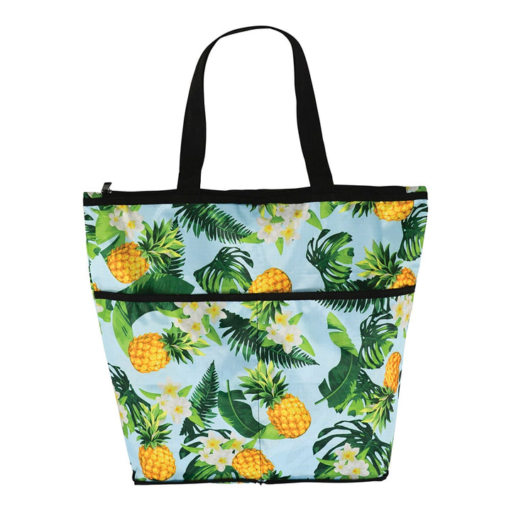Reusable Zip tote - pineapple design
