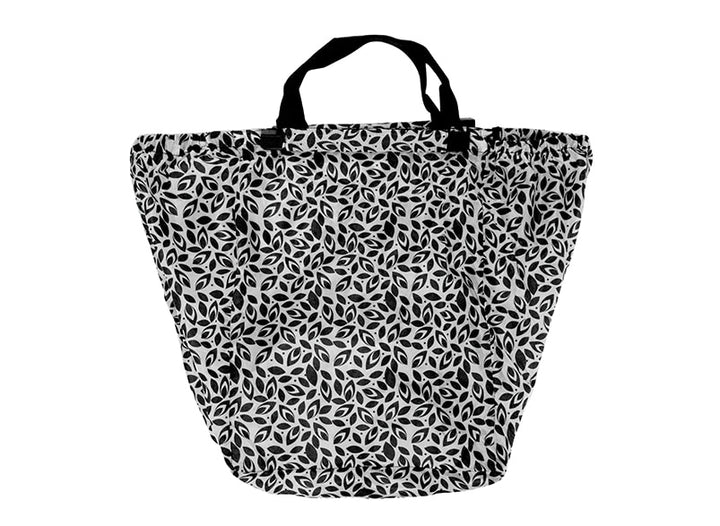 Shopping Trolley Bag - Leaf Black