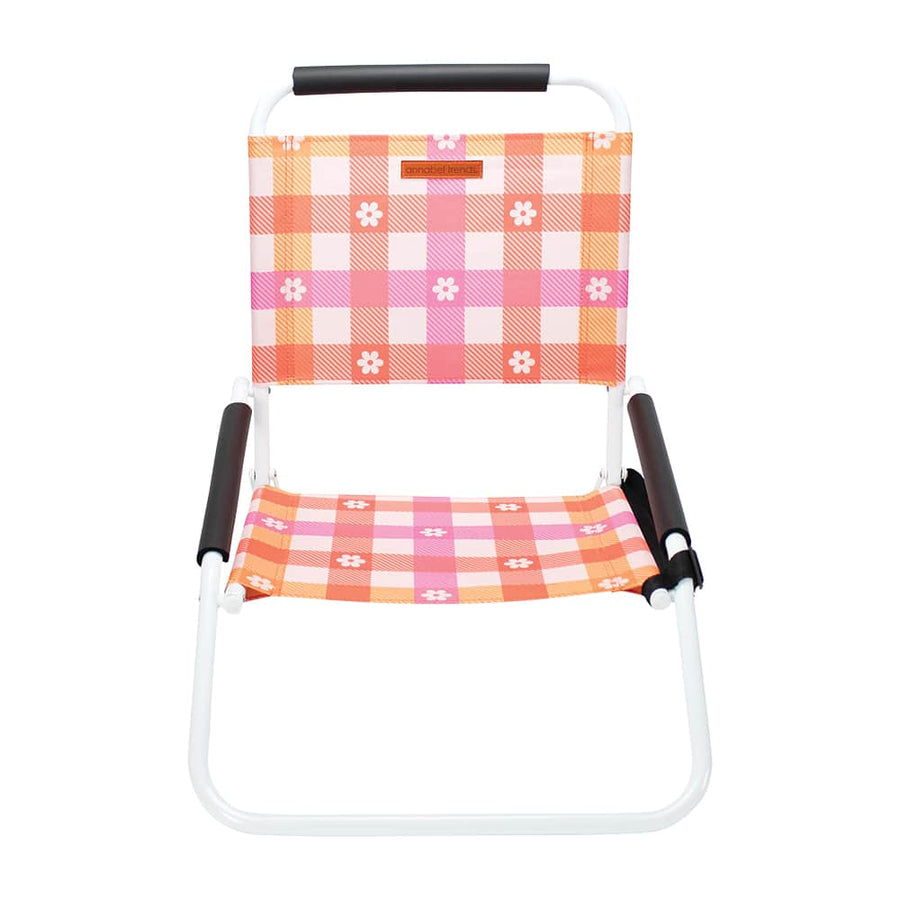 Beach Chair in daisy gingham