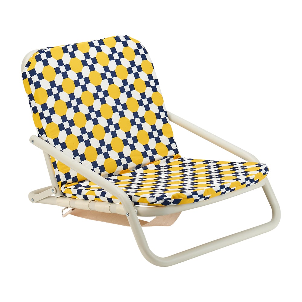 Deluxe Beach Chair - Retro Tile