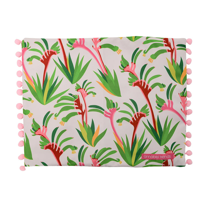 Inflatable Beach Pillow - Kangaroo Paw Pink