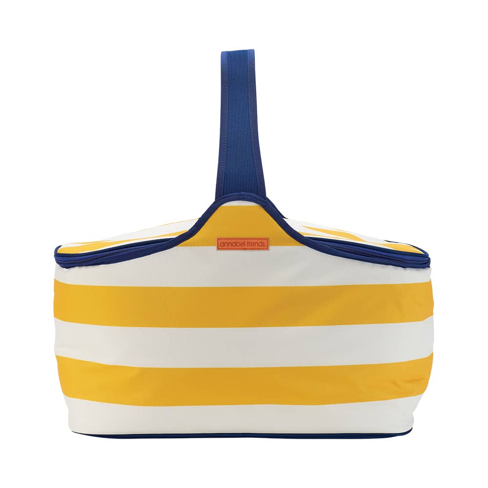 Picnic Cooler Bag - Yellow Stripe