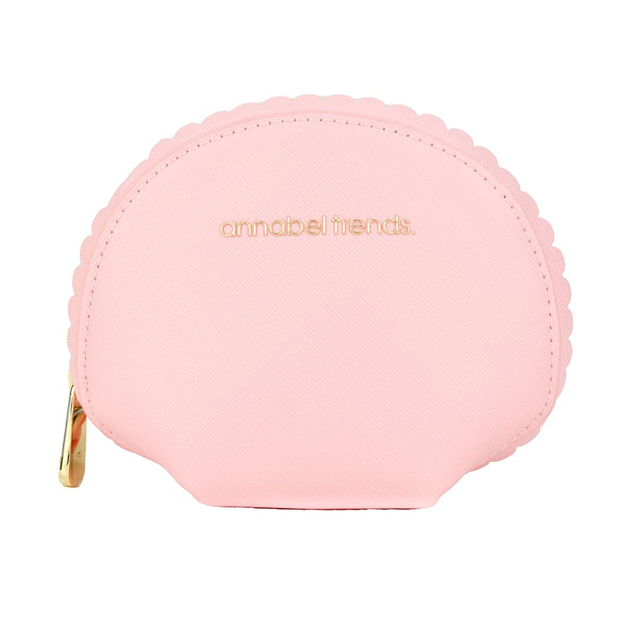 Vanity scallop pouch