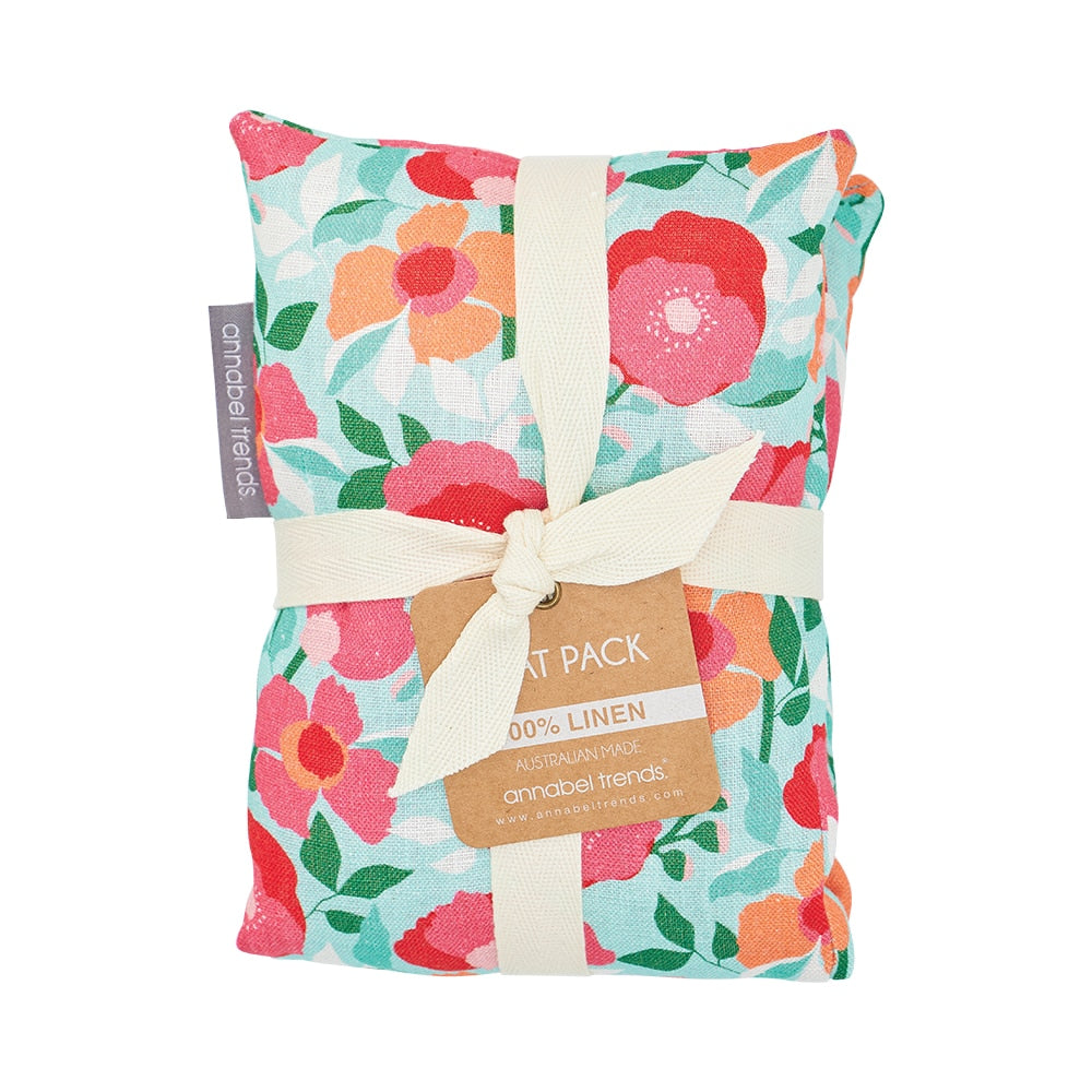 Heat Pillow - Linen - Sherbet Poppies