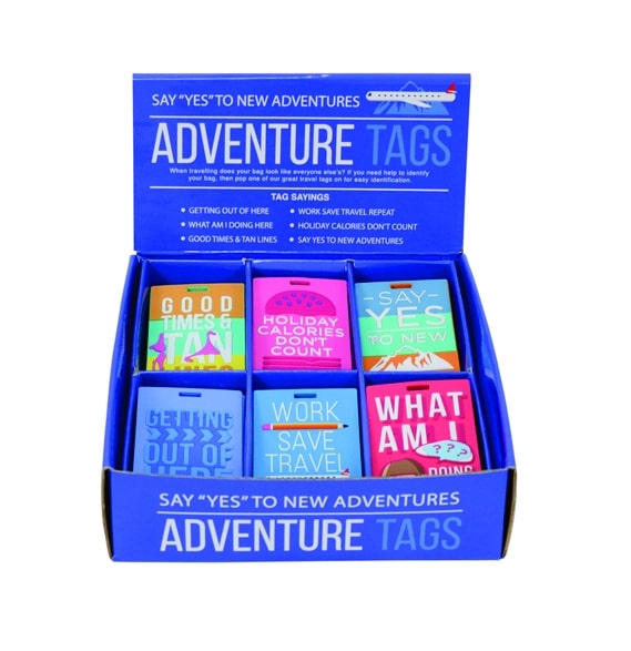Luggage tags - Adventure - counter pack