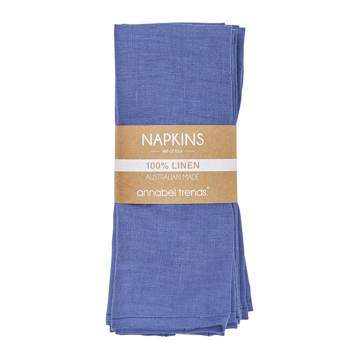 Napkin Set - Linen - Pacific Blue