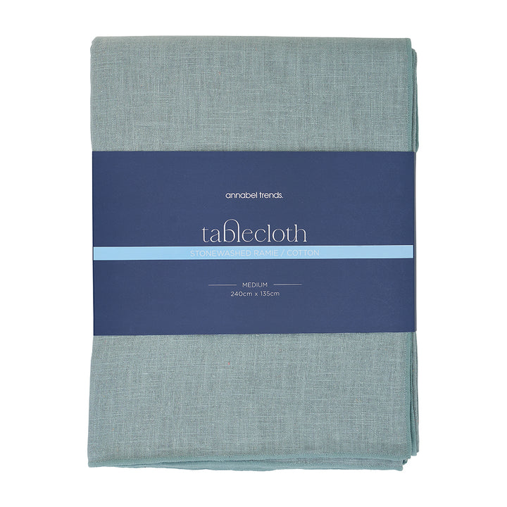 Tablecloth- Stonewashed - 240cm - Sage