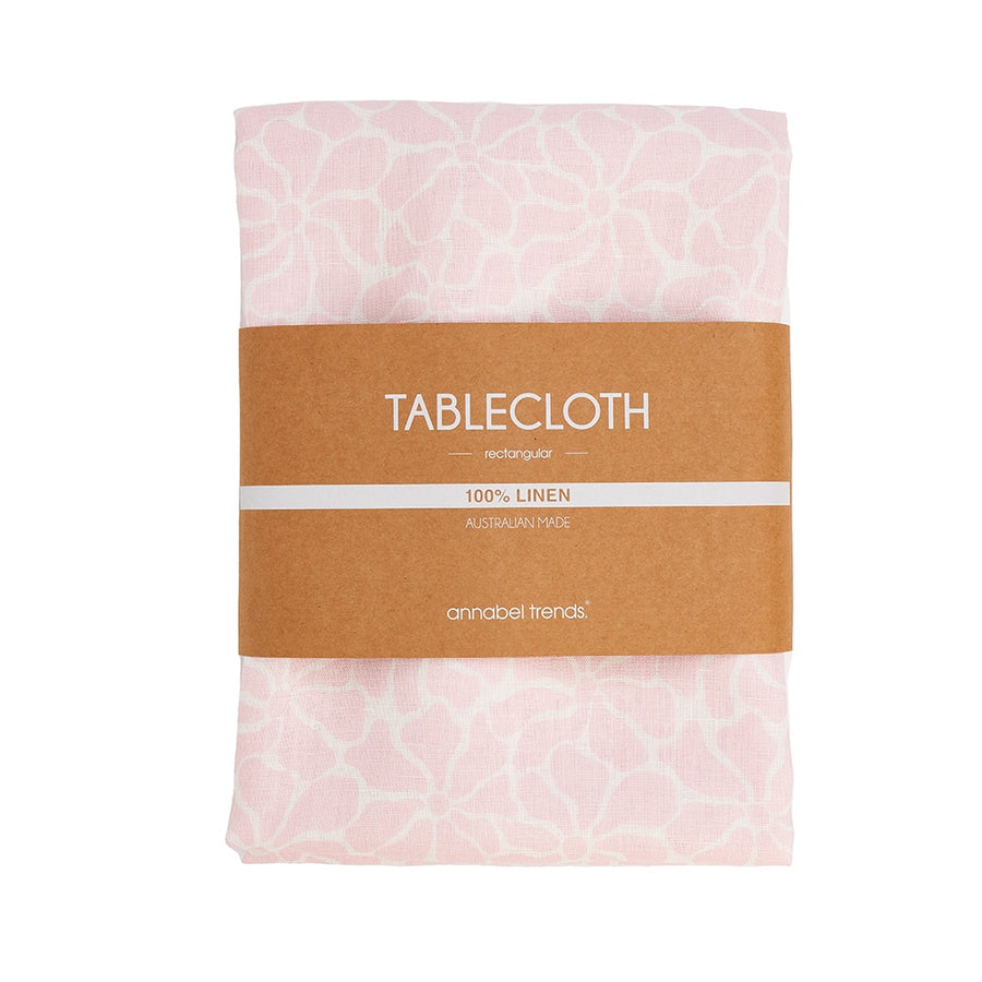 Tablecloth - pink petal floral