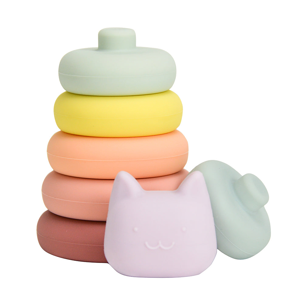 Silicone Stackable Toy - Cat