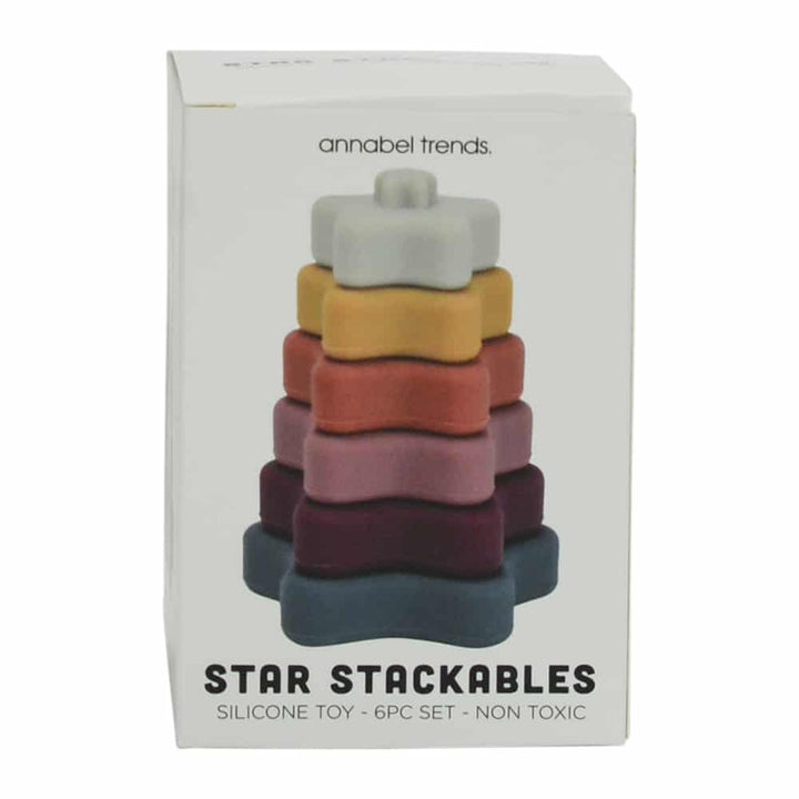 Silicone Star shape kids toy stacker