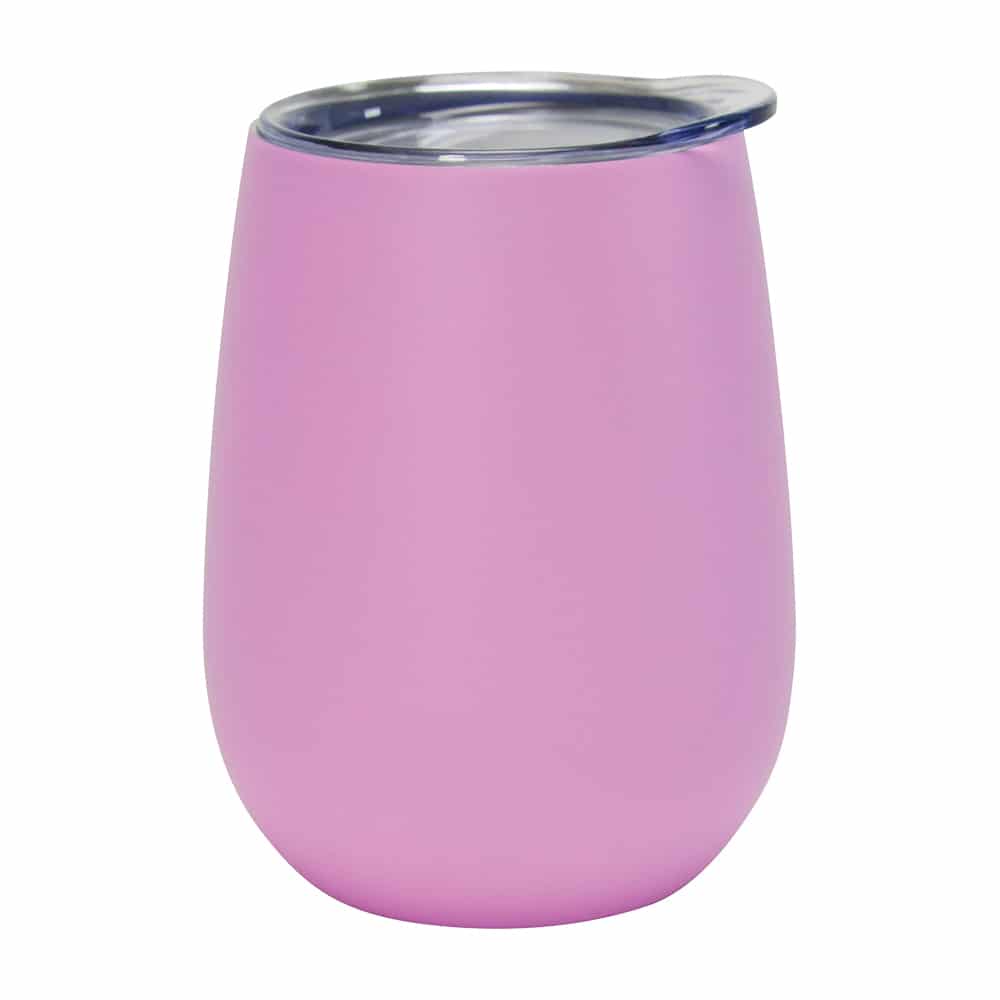 wine tumbler pink