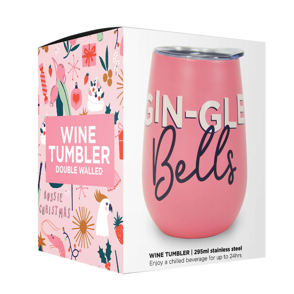 Wine Tumbler - Double Walled - Gin-gle Bells