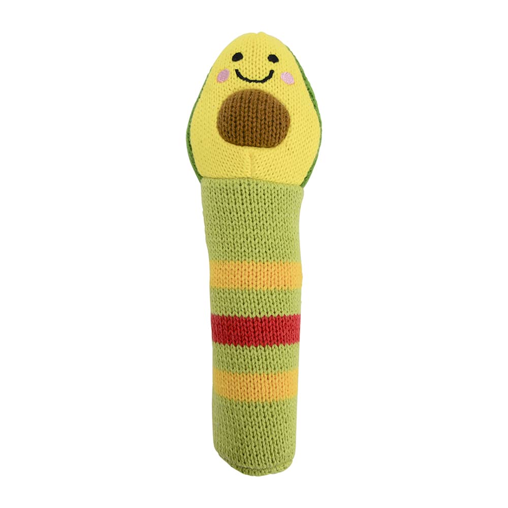 Hand Rattle - Knit - Avocado