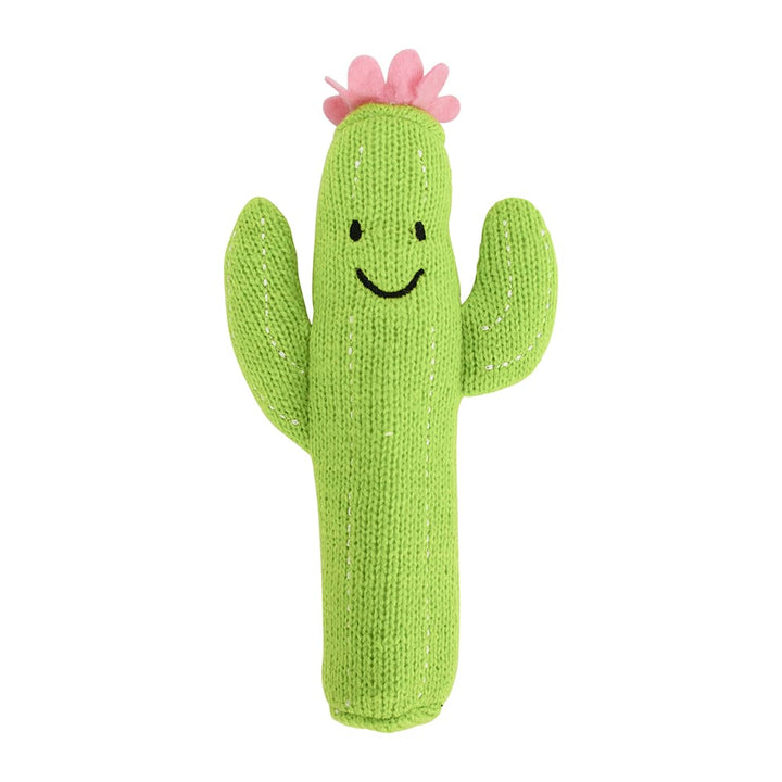 Hand Rattle - Knit - Cactus